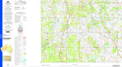 Geoscience Australia Nymagee SI55 - 02 digital map