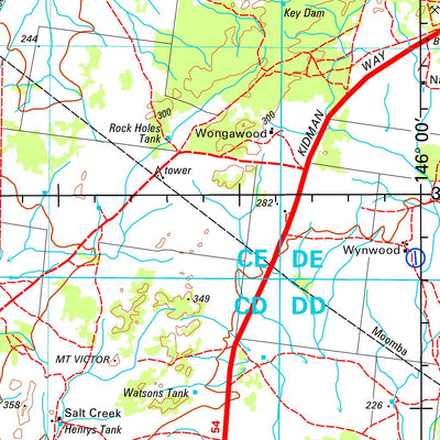 Geoscience Australia Nymagee SI55 - 02 digital map