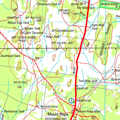 Geoscience Australia Nymagee SI55 - 02 digital map