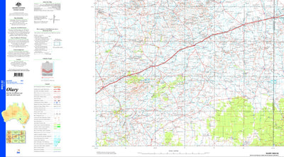 Geoscience Australia Olary SI54 - 02 digital map