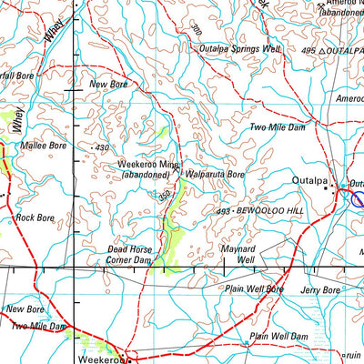 Geoscience Australia Olary SI54 - 02 digital map