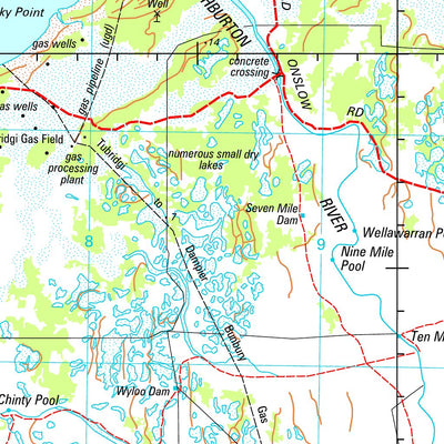 Geoscience Australia Onslow SF50 - 05 digital map