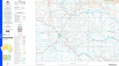 Geoscience Australia Oodnadatta SG53 - 15 digital map