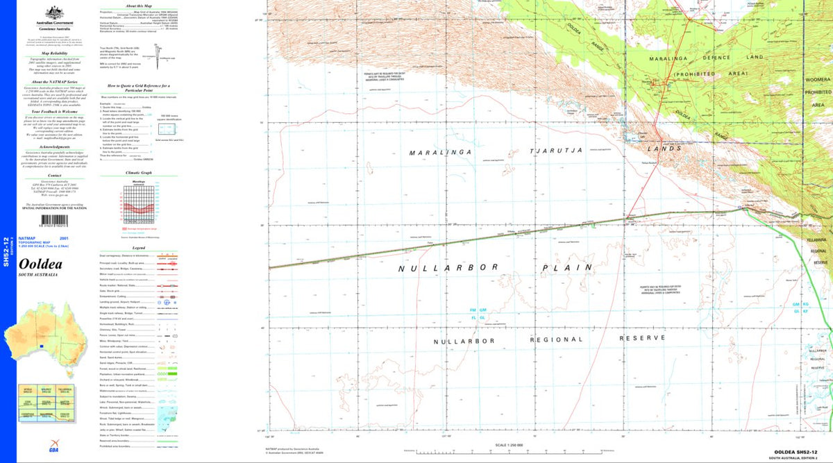 Ooleda SH52 - 12 Map by Geoscience Australia | Avenza Maps