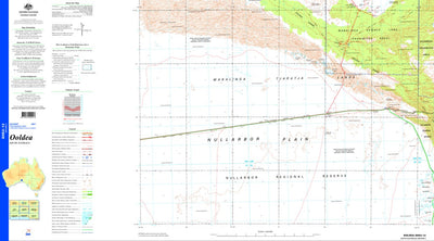 Geoscience Australia Ooleda SH52 - 12 digital map
