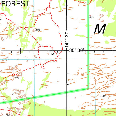 Geoscience Australia Ouyen SI54 - 15 digital map