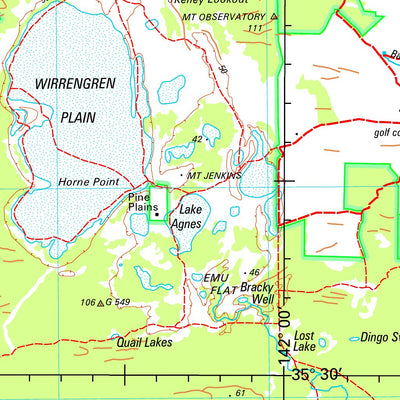 Geoscience Australia Ouyen SI54 - 15 digital map