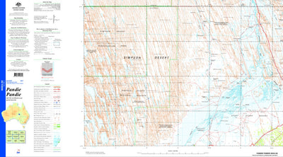 Geoscience Australia Pandie Pandie SG54 - 09 digital map