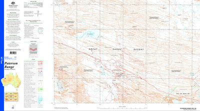 Geoscience Australia Paterson Range SF51 - 06 digital map