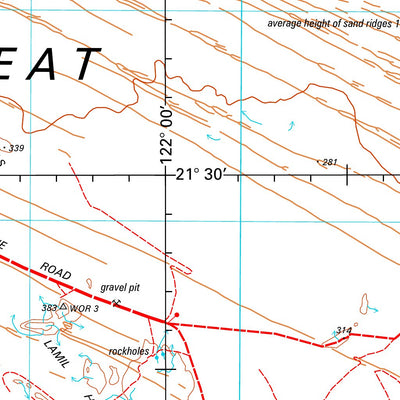 Geoscience Australia Paterson Range SF51 - 06 digital map