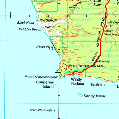 Geoscience Australia Pemberton Special SI50 - 10 digital map