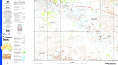 Geoscience Australia Petermann Ranges SG52 - 07 digital map