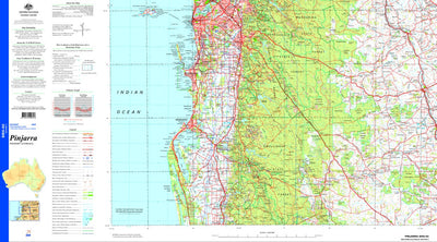 Geoscience Australia Pinjarra SI50 - 02 digital map