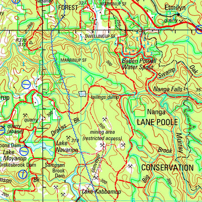 Geoscience Australia Pinjarra SI50 - 02 digital map