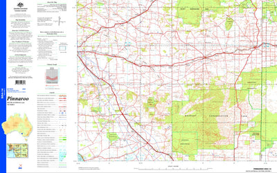 Geoscience Australia Pinnaroo SI54 - 14 digital map