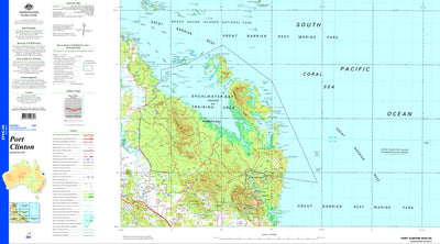 Geoscience Australia Port Clinton SF56 - 09 digital map