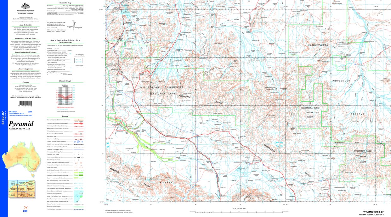 Pyramid SF50 - 07 Map by Geoscience Australia | Avenza Maps