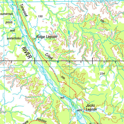 Geoscience Australia Red River SE54 - 08 digital map