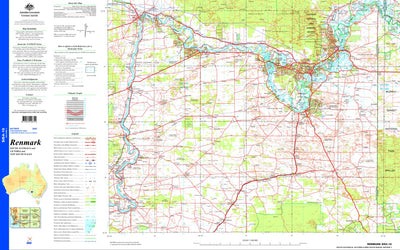 Geoscience Australia Renmark SI54 - 10 digital map