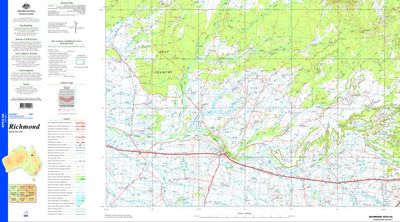 Geoscience Australia Richmond SF54 - 04 digital map