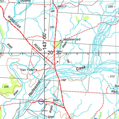 Geoscience Australia Richmond SF54 - 04 digital map