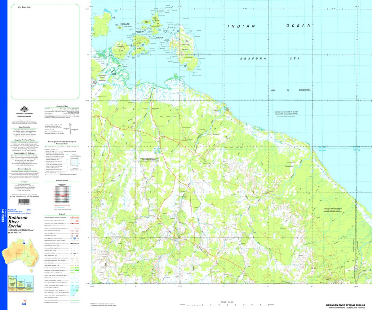 Robinson River Special SE53 - 04 Map by Geoscience Australia | Avenza Maps