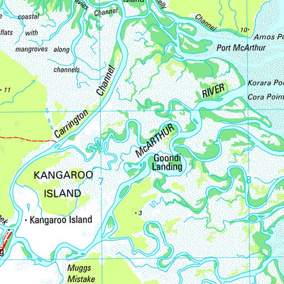 Geoscience Australia Robinson River Special SE53 - 04 digital map