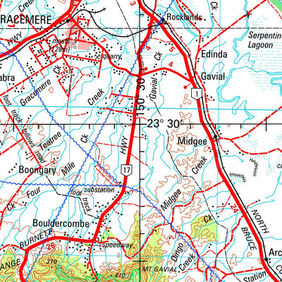 Geoscience Australia Rockhampton SF56 - 13 digital map