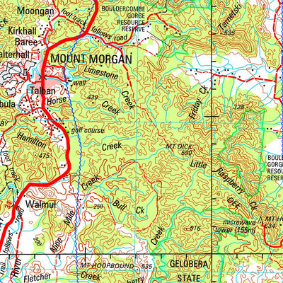 Geoscience Australia Rockhampton SF56 - 13 digital map