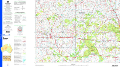 Geoscience Australia Roma SG55 - 12 digital map