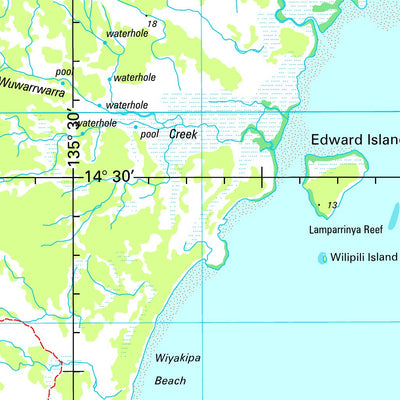 Geoscience Australia Roper River SD53 - 11 digital map