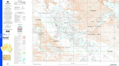 Geoscience Australia Rudall SF51 - 10 digital map