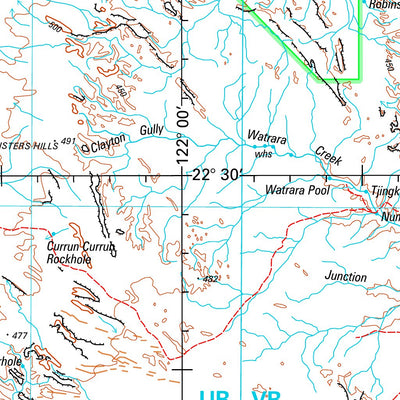 Geoscience Australia Rudall SF51 - 10 digital map