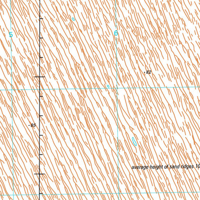 Geoscience Australia Simpson Desert North SG53 - 04 digital map