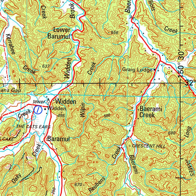 Geoscience Australia Singleton SI56 - 01 digital map