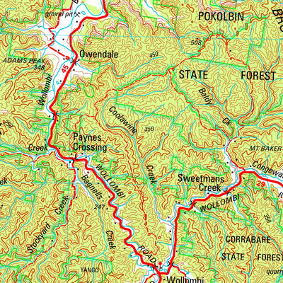 Geoscience Australia Singleton SI56 - 01 digital map