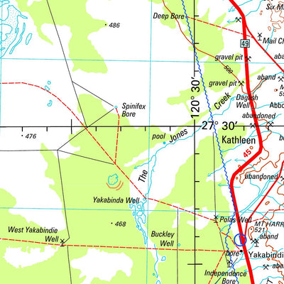 Geoscience Australia Sir Samuel SG51 - 13 digital map