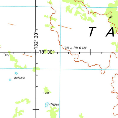 Geoscience Australia South Lake Woods SE53 - 09 digital map
