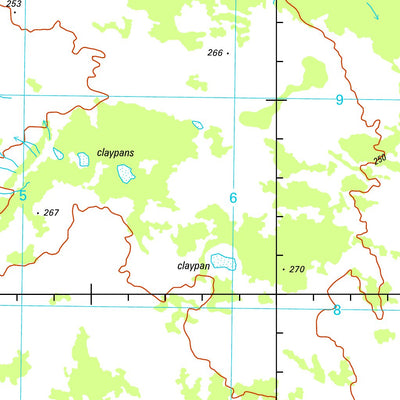 Geoscience Australia South Lake Woods SE53 - 09 digital map