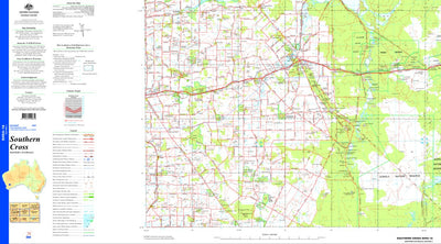 Geoscience Australia Southern Cross SH50 - 16 digital map