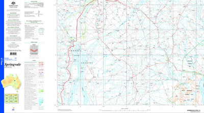 Geoscience Australia Springvale SF54 - 14 digital map