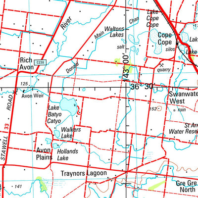 Geoscience Australia St. Arnaud SJ54 - 04 digital map