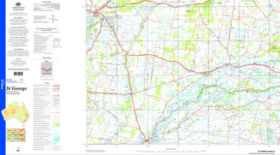 Geoscience Australia St. George SH55 - 04 digital map