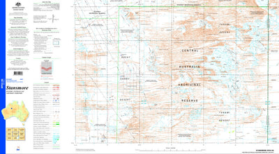 Geoscience Australia Stansmore SF52 - 06 digital map