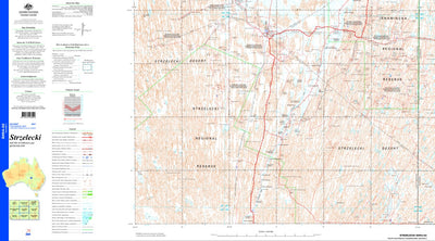 Geoscience Australia Strzelecki SH54 - 02 digital map