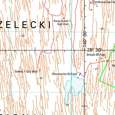 Geoscience Australia Strzelecki SH54 - 02 digital map