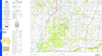 Geoscience Australia Surat SG55 - 16 digital map