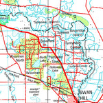 Geoscience Australia Swan Hill SI54 - 16 digital map
