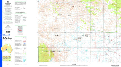 Geoscience Australia Tallaringa SH53 - 05 digital map