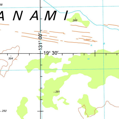 Geoscience Australia Tanami East SE52 - 16 digital map